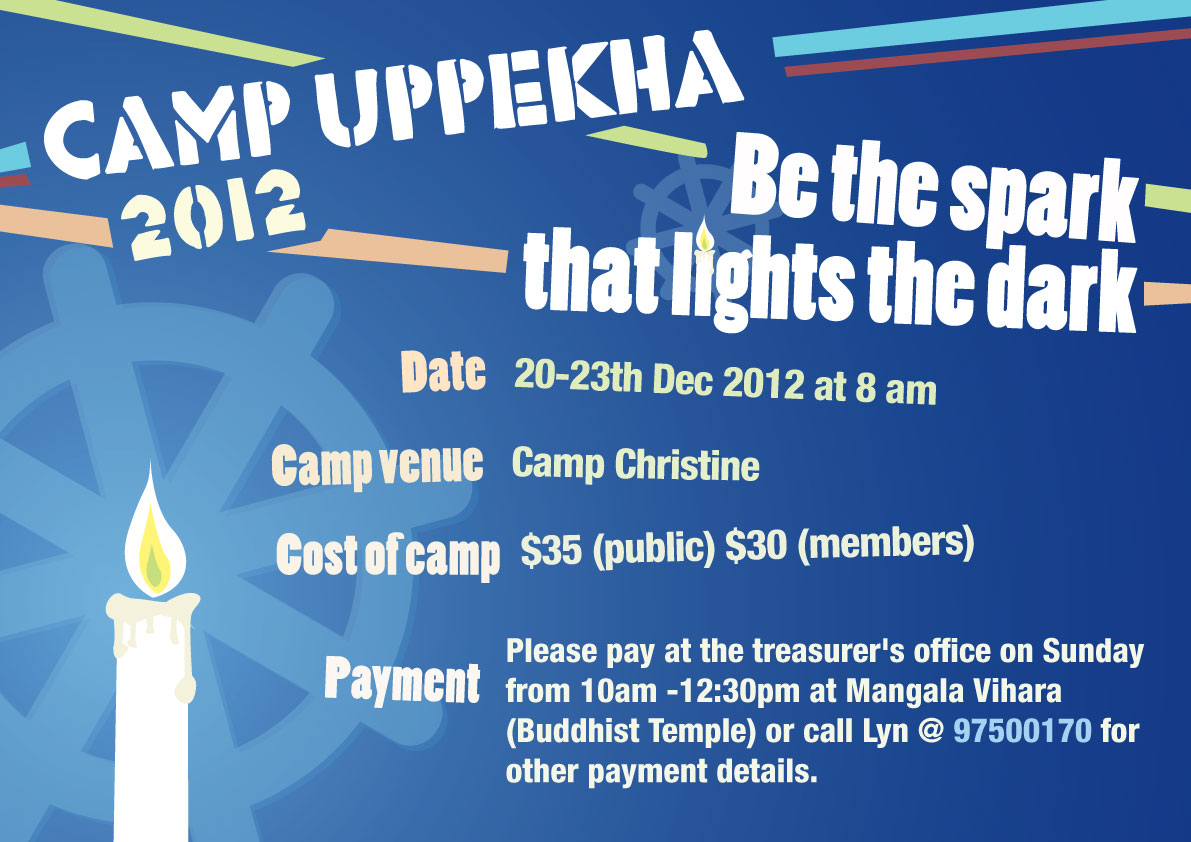 CAMP UPPEKHA – Mangala Vihara’s Annual Youth Camp: 20-23 Dec 2012