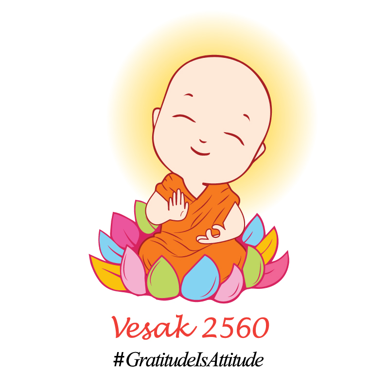 Vesak 2560 Messages from Ven Kwang Sheng and Phra Chun Kiang